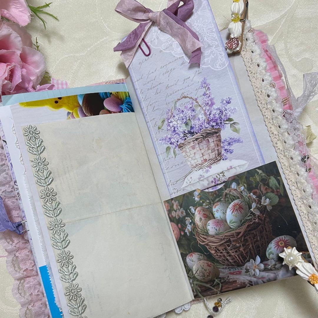 薔薇とレースのジャンクジャーナル・雑記帳　Happy Easter