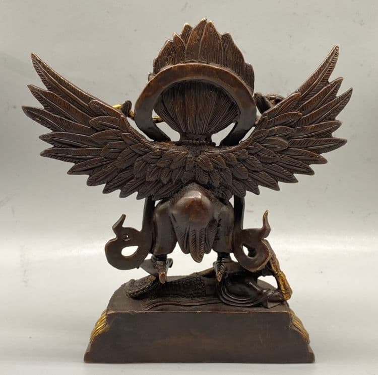 銅器 仏像 蔵伝金翅大鵬鳥銅像 鎮宅辟邪 開運風水 招財 置物 工芸品 装飾品