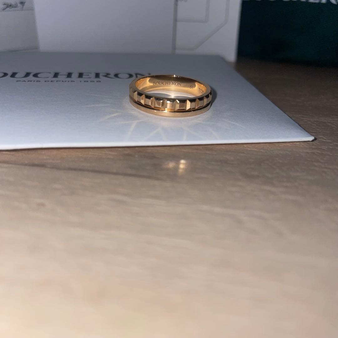 限界値下げ ブシュロン キャトルラディアントリングハーフ PG #51 11号