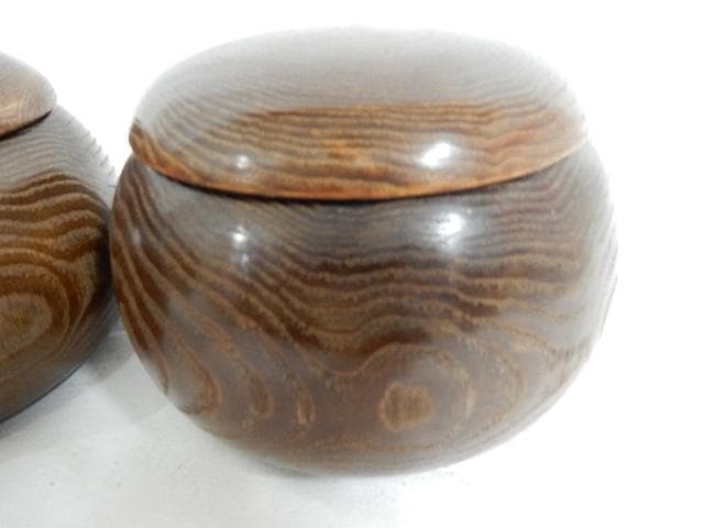 囲碁セット（囲碁盤＋栗碁笥＋硬化ガラス碁石）　未使用保管品