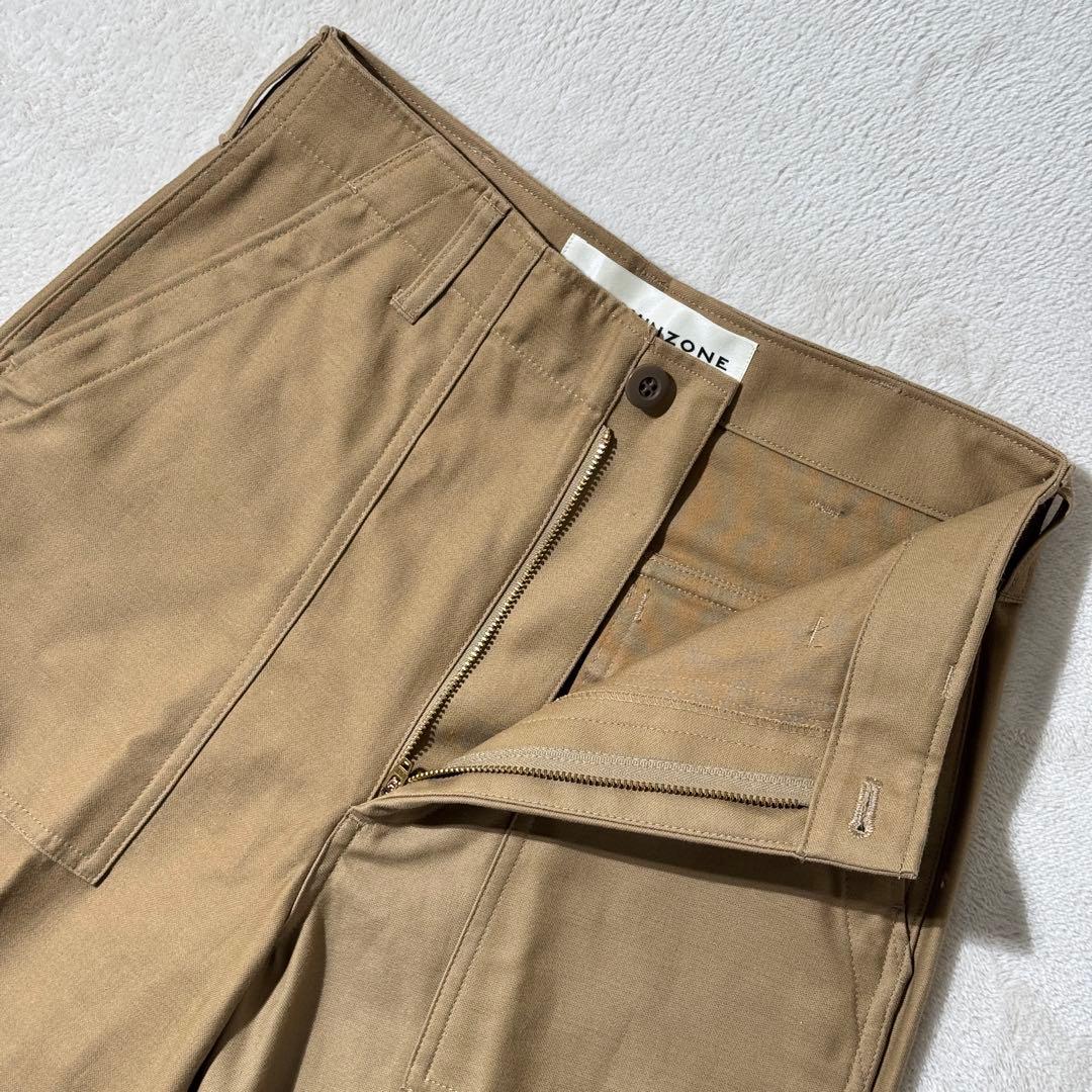 THE　SHINZONEシンゾーン　ベイカーパンツ　コットン　ベージュ　34