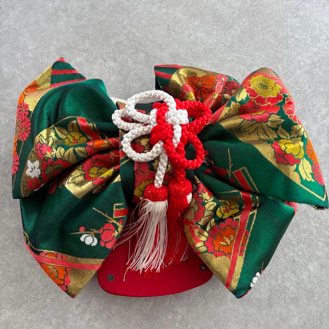 七五三　7歳お着物まとめ7点セット 着物と赤い小物一式