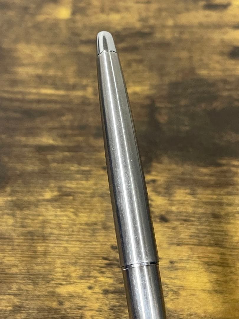 試筆のみ 1975年製 ペン先軸一体型 字幅F ミュー 万年筆 H1175