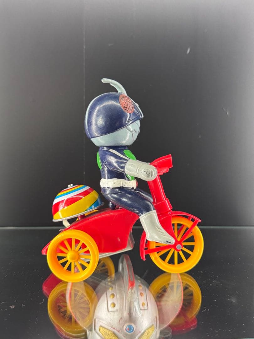 【当時物】仮面ライダー 三輪車 マスダヤ 増田屋旧バンダイ パチソフビ 無版権
