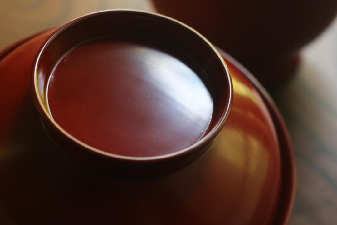 デッドストック！どっしりサイズに極上朱漆の美しい大椀2点（検輪島塗合鹿椀雑煮椀