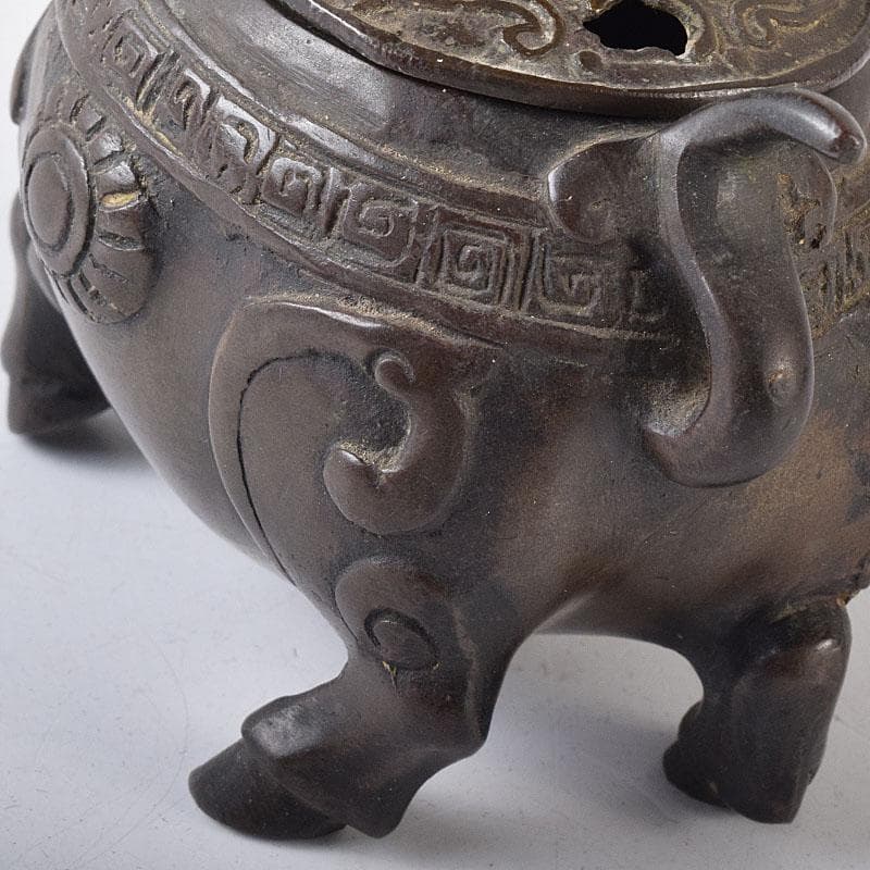 中国 古銅 唐銅 神獣五重塔 香炉 M R8731 - メルカリ
