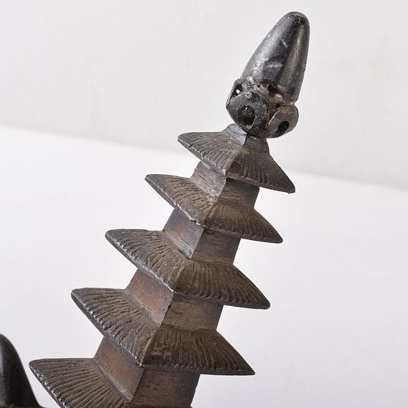 中国 古銅 唐銅 神獣五重塔 香炉 M R8731 - メルカリ