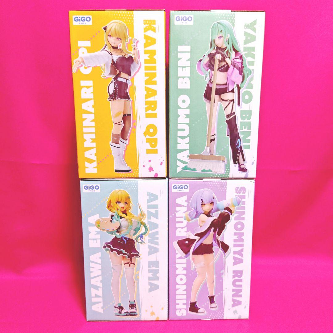ぶいすぽっ！　スケールフィギュア　神成きゅぴ　八雲べに　藍沢エマ　紫宮るな　4体