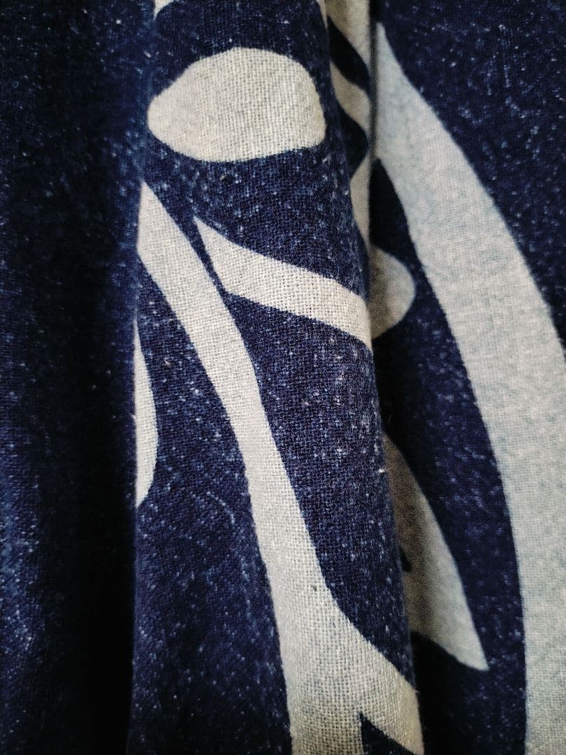 エスニック　バールンパンツ　天然コットン　藍染　新品　タイ製B80