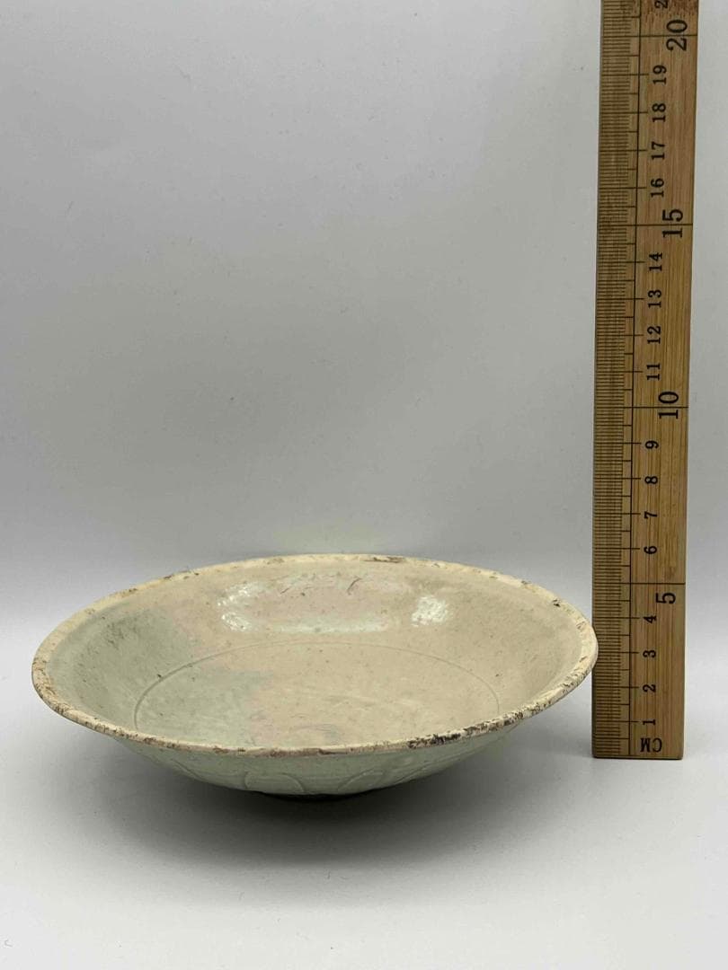 北宋時代 青白磁刻花皿 盞 景徳鎮 唐物 影青 古