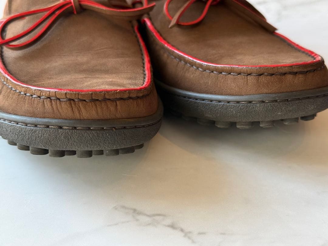 Lobb’s スエード モカシン 靴 ブラウン 甲高 幅広