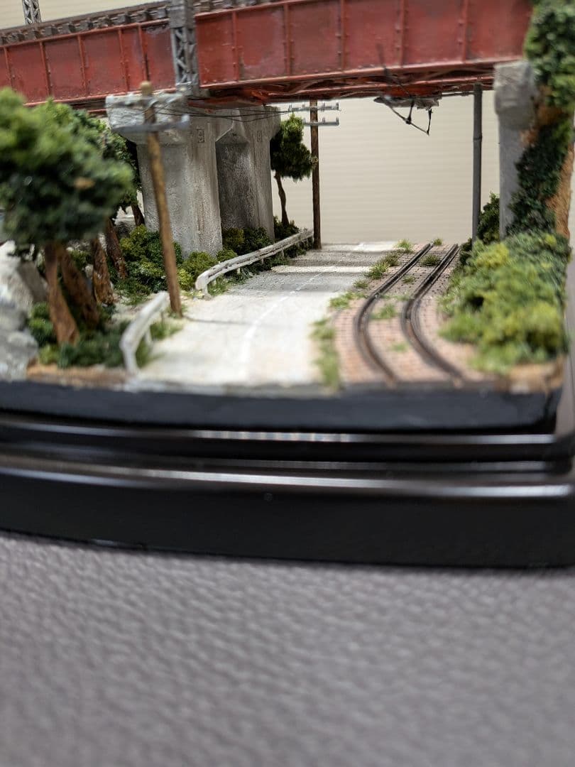 No.62鉄道Nゲージジオラマ車両、漁船、バス等付き