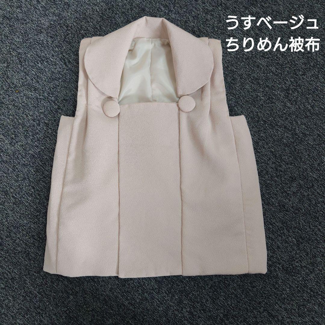 3歳　ピンパネルブラウン着物とちりめん被布セット　男の子女の子に