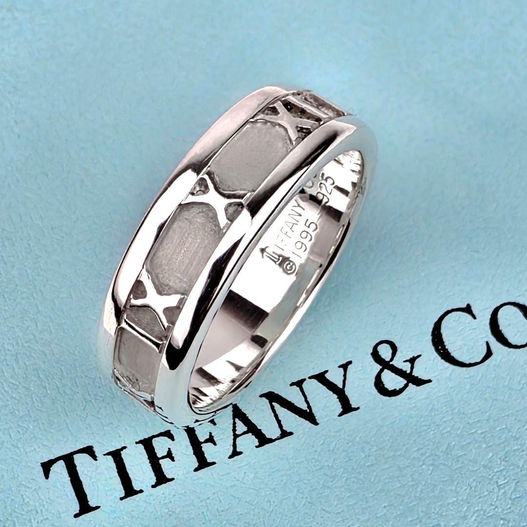 美品 ティファニー TIFFANY&Co. アトラス リング 指輪 14号