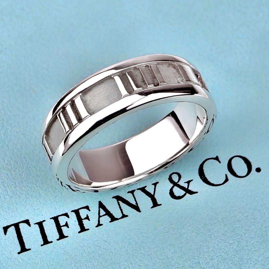 美品 ティファニー TIFFANY&Co. アトラス リング 指輪 14号