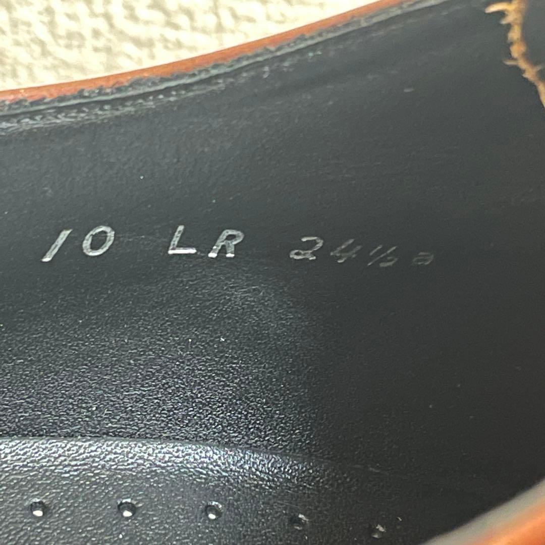 【極美品】REGAL 10LR ブラウン 茶 24.5cm リーガルストレート