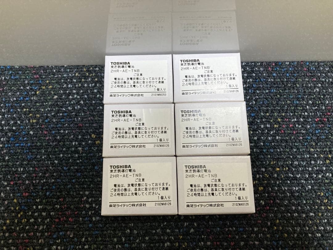 TOSHIBA 誘導灯蓄電池 2HR-AE-TNB ニッケル水素電池 6個入り キッチン