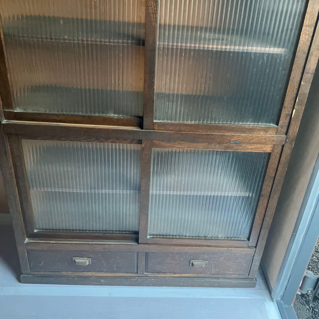 ぱぁるさん専用 木製ガラス扉キャビネット【引き取りの場合は送料分