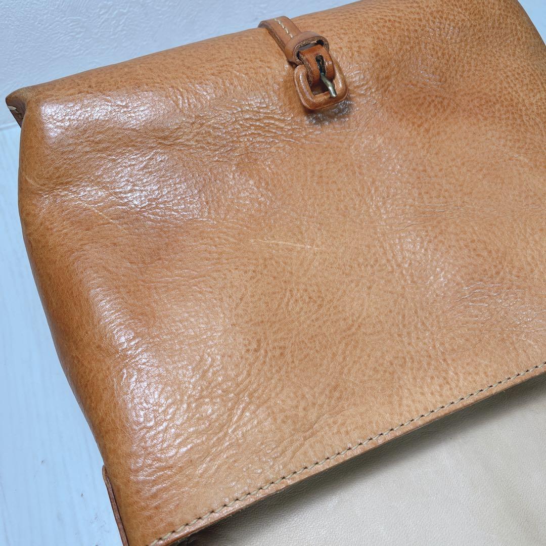 genten バッグ 牛革 ショルダーバッグ ゲンテン レザー 調整可能