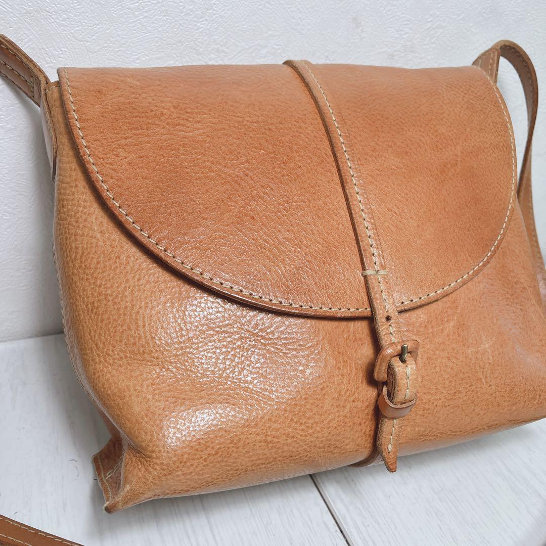 genten バッグ 牛革 ショルダーバッグ ゲンテン レザー 調整可能