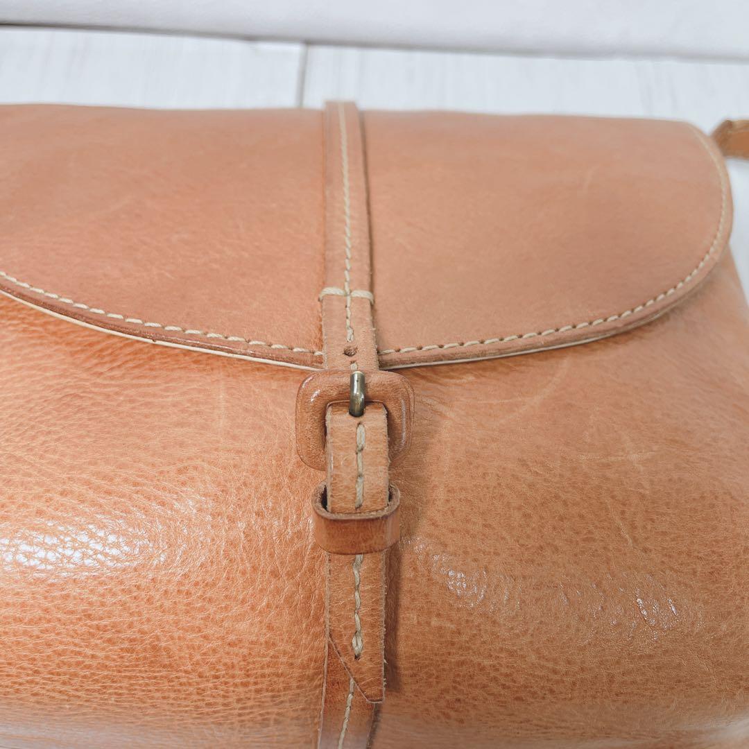 genten バッグ 牛革 ショルダーバッグ ゲンテン レザー 調整可能