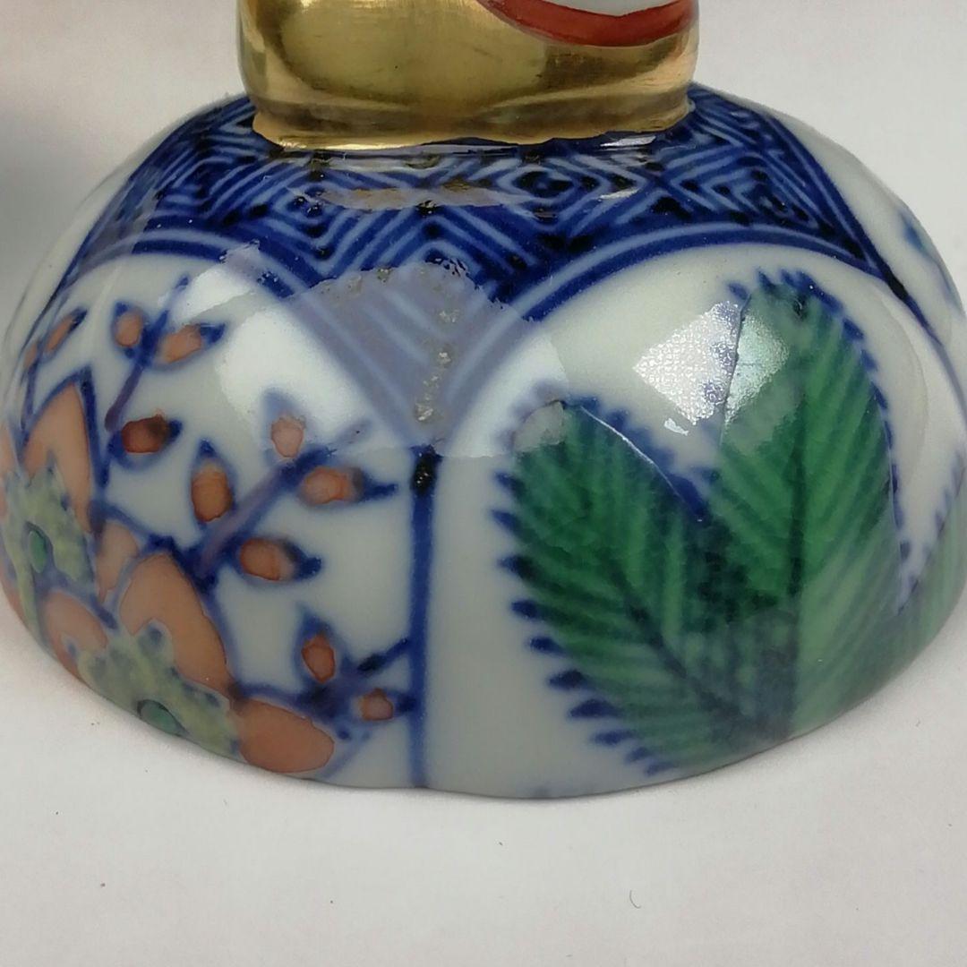 T839 香合 『干支 色絵 戌』『平安 高野昭阿弥 造』 共箱 茶道具