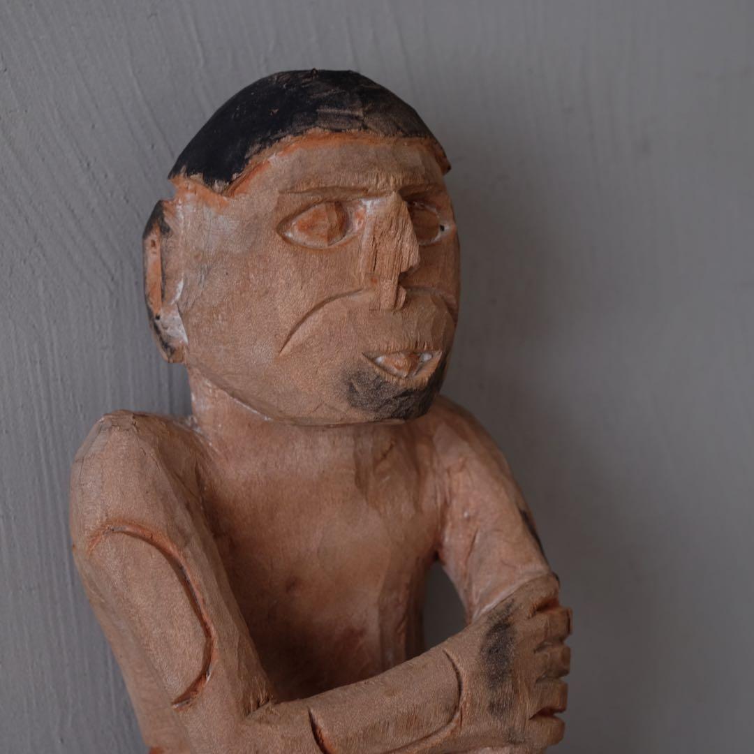 インドネシア パプア州 アスマット族 木彫盾A プリミティブ アート 古美術