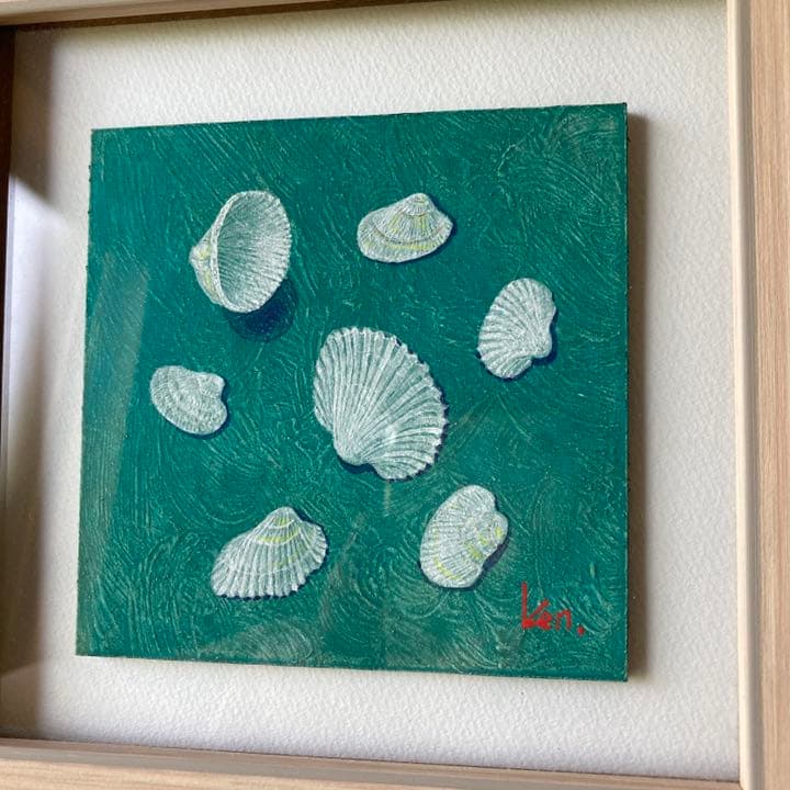「海からの贈り物」板絵テンペラ画