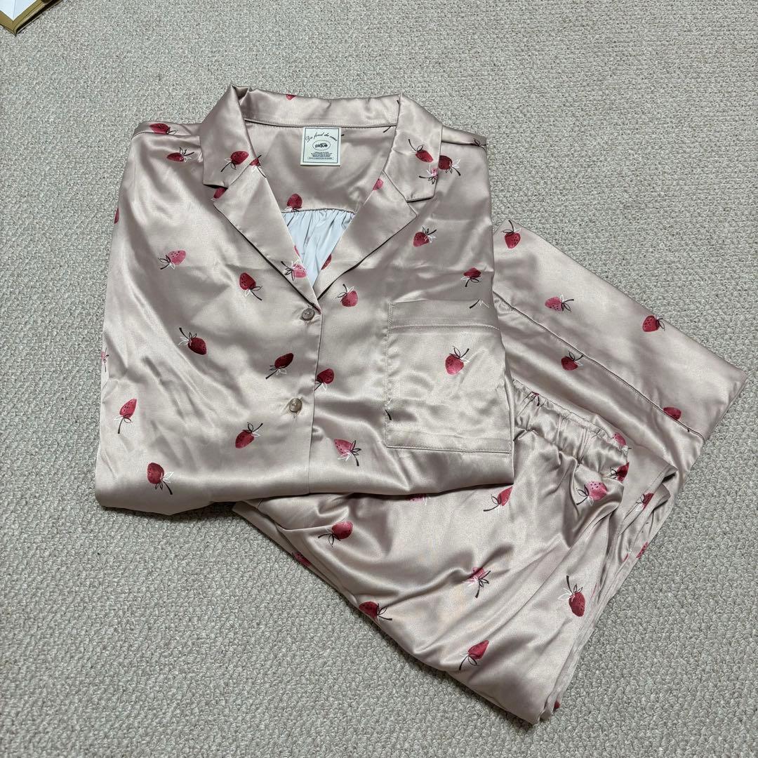 gelato pique いちご パジャマ 長袖長ズボン ジェラートピケ いちご柄