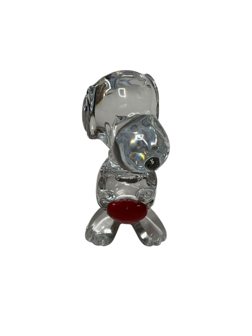 美品】バカラ Baccara スヌーピー ハート 置物 箱無し