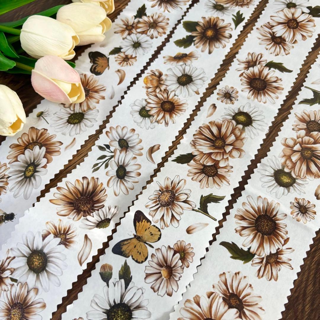 ⭐️SALE⭐️ 繁花文创《暮时菊》海外マスキングテープ　マステ 【2655】