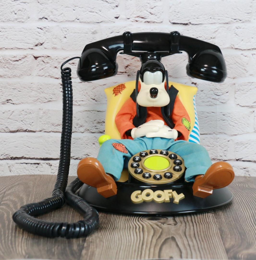 【ヴィンテージ】ディズニー　グーフィーの電話　美品