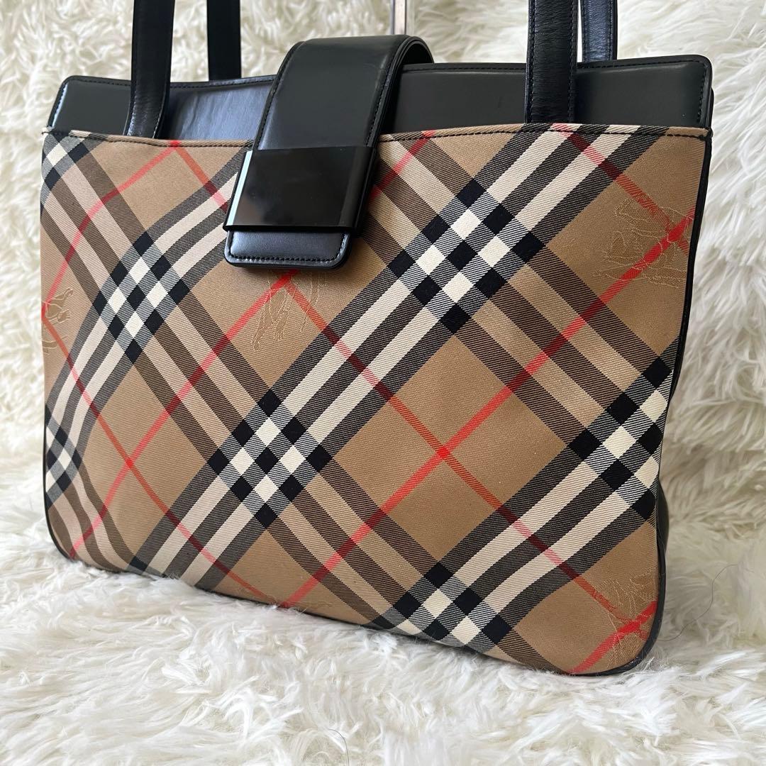 美品✨ノバチェック✨シャドーホース✨BURBERRY バーバリー トートバッグ