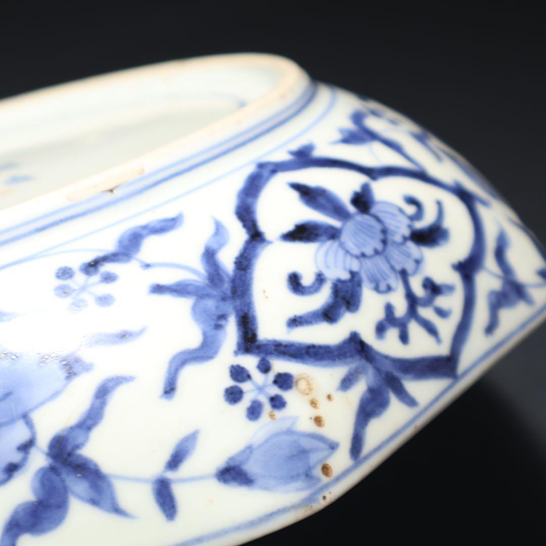 古伊万里金襴手八角鉢 ∅ 24㎝ 骨董 古伊万里 R0100ラ