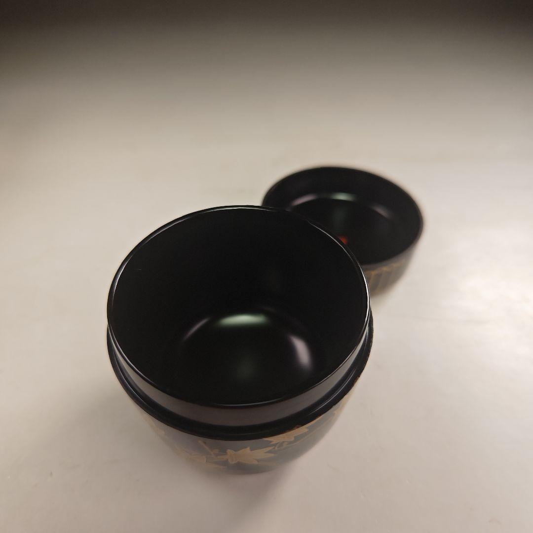 ウ222 棗『淡々斎 花押 極箱』『塗師 中村宗哲』『花筏蒔絵 中棗』茶器