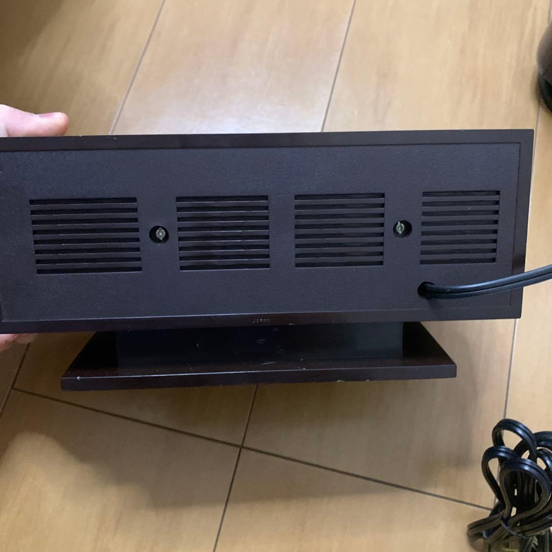 セイコーデジタルクロック 置時計 DL410B 目覚まし時計 木目調 昭和