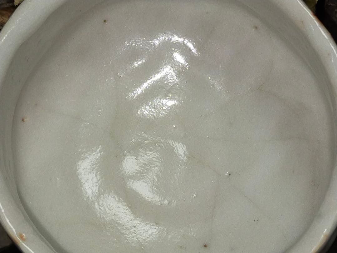 ♥美濃焼♥　志野　茶碗　⑥　無銘　茶道具　骨董　古玩