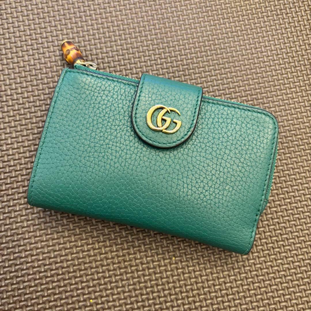 【美品】GUCCI 財布 GGマーモント ミディアムウォレット