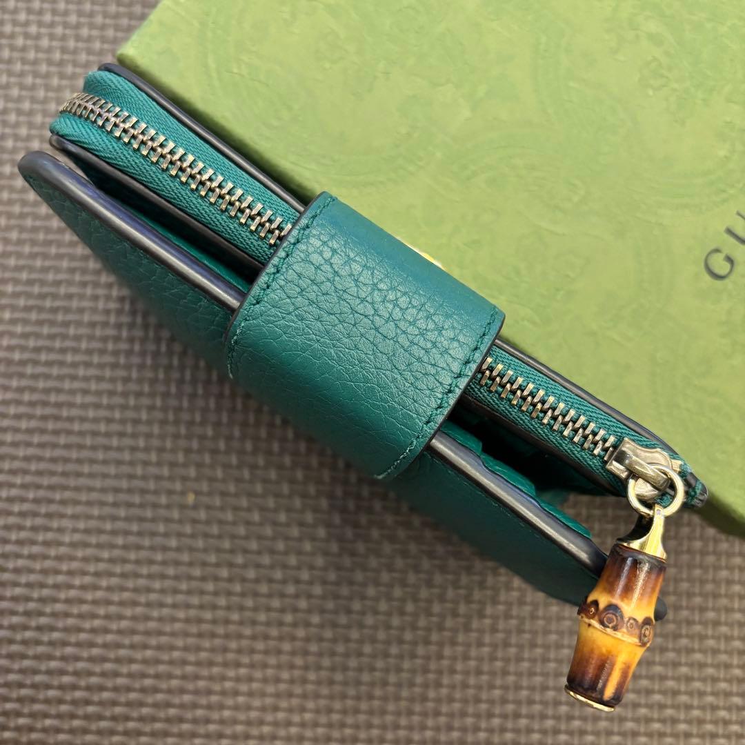 【美品】GUCCI 財布 GGマーモント ミディアムウォレット