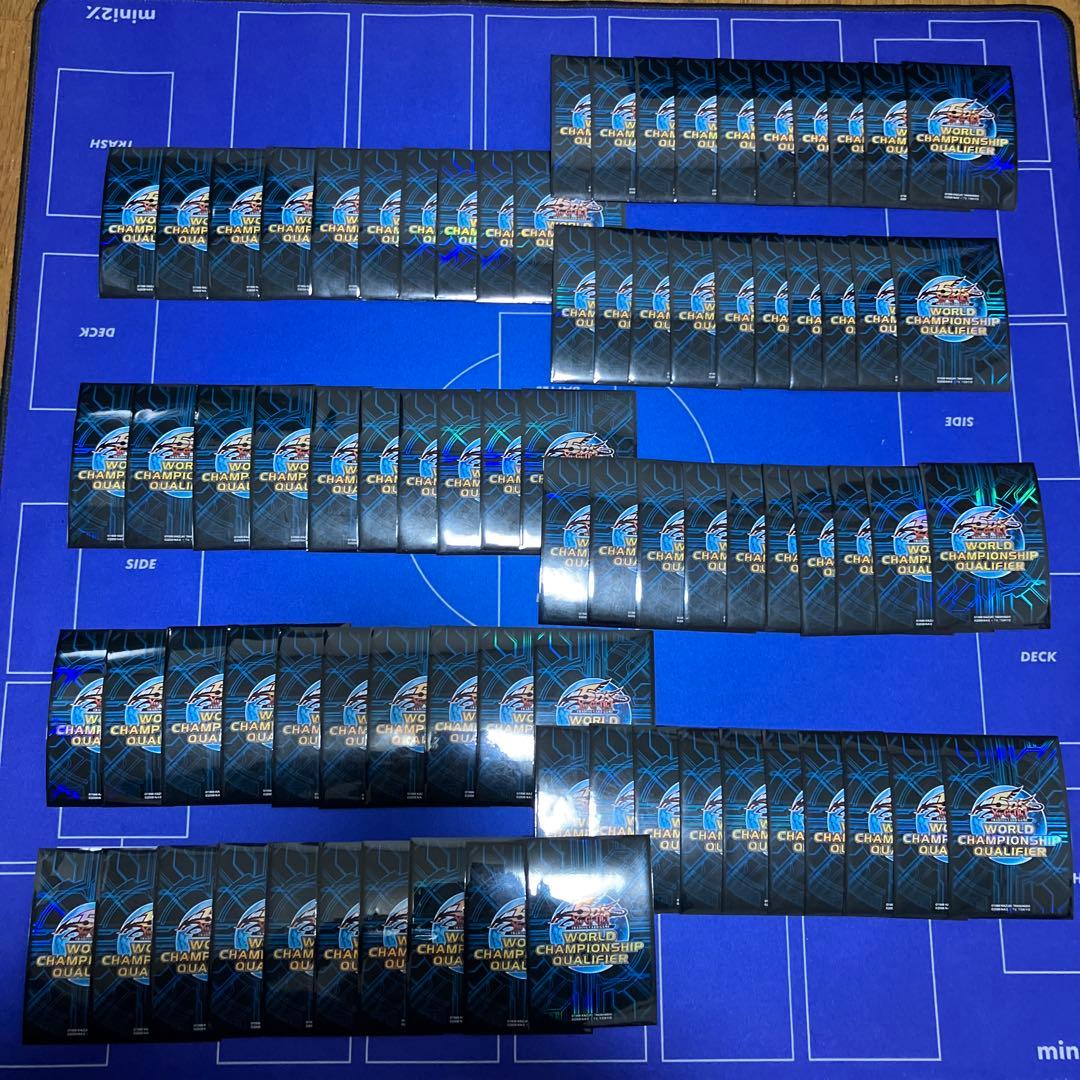 遊戯王 スリーブ WCQ 2010 青 80枚 竜の紋章 5D´s 遊戯王 遊戯王 wcq