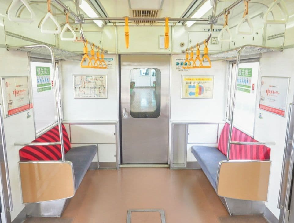 限定1品　JR東日本仙石線　205系3100番代 ３人掛け座席　座面（優先席）