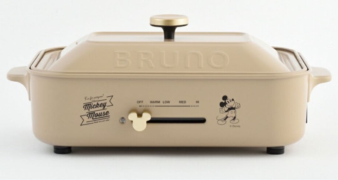 BRUNO コンパクトホットプレート ミッキーマウスデザイン　BOE134-BE