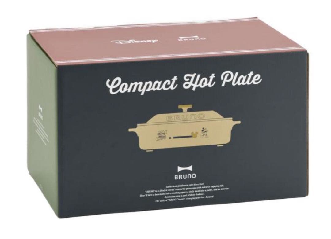 BRUNO コンパクトホットプレート ミッキーマウスデザイン　BOE134-BE