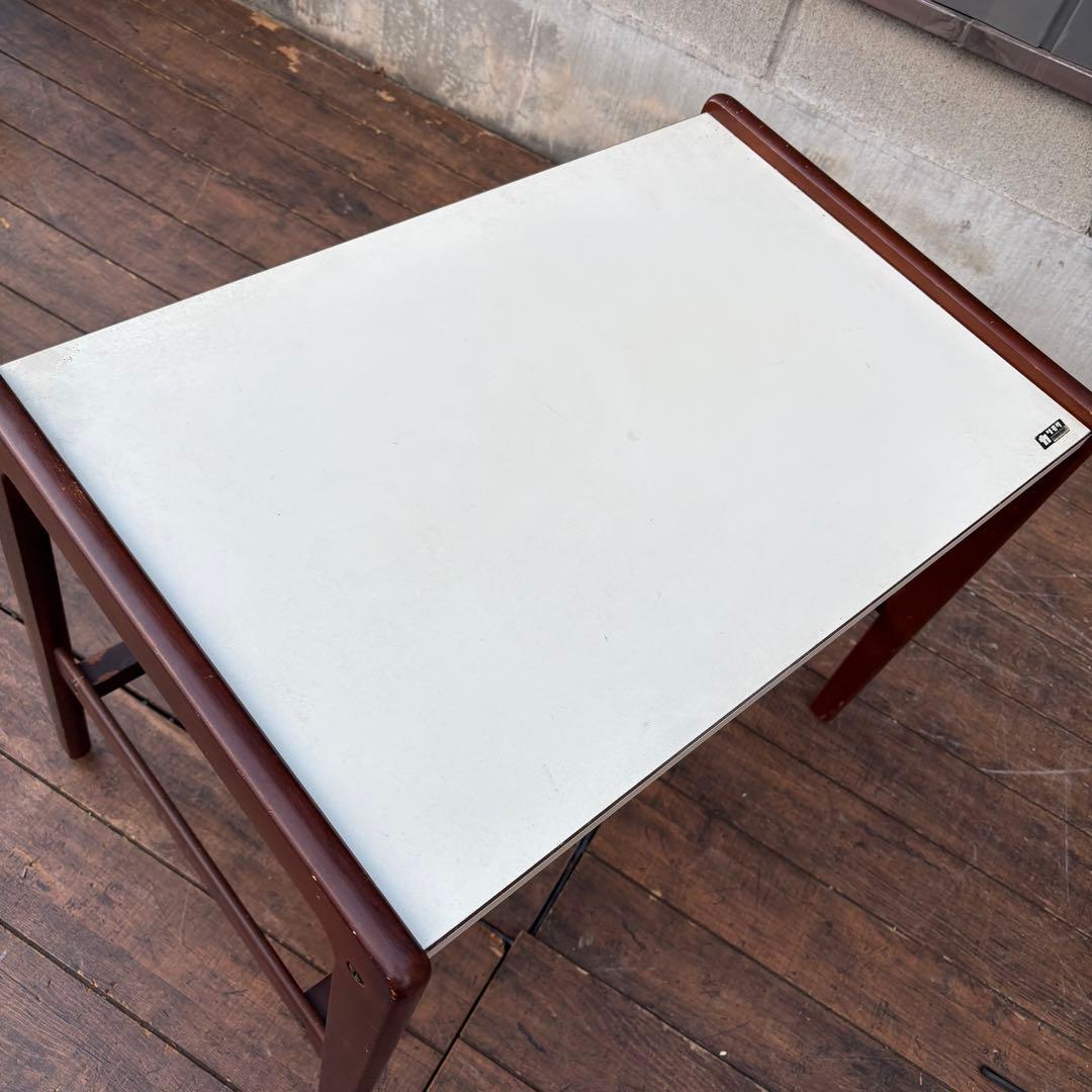 C1 オールドカリモク カリモク家具 木製 サイドテーブル コーヒーテーブル