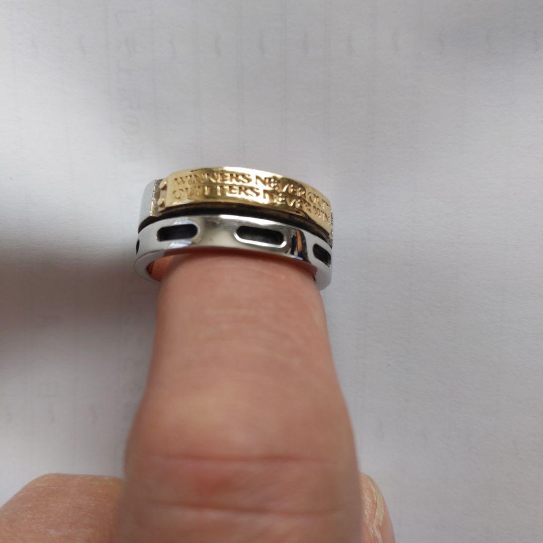 Dr MONROE K18シルバー コンビリング 28号美品