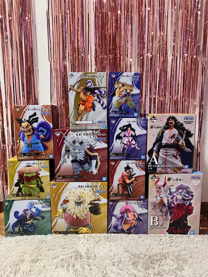 ワンピース 一番くじ赤鞘九人男 フィギュアセット ワンピース 一番くじ