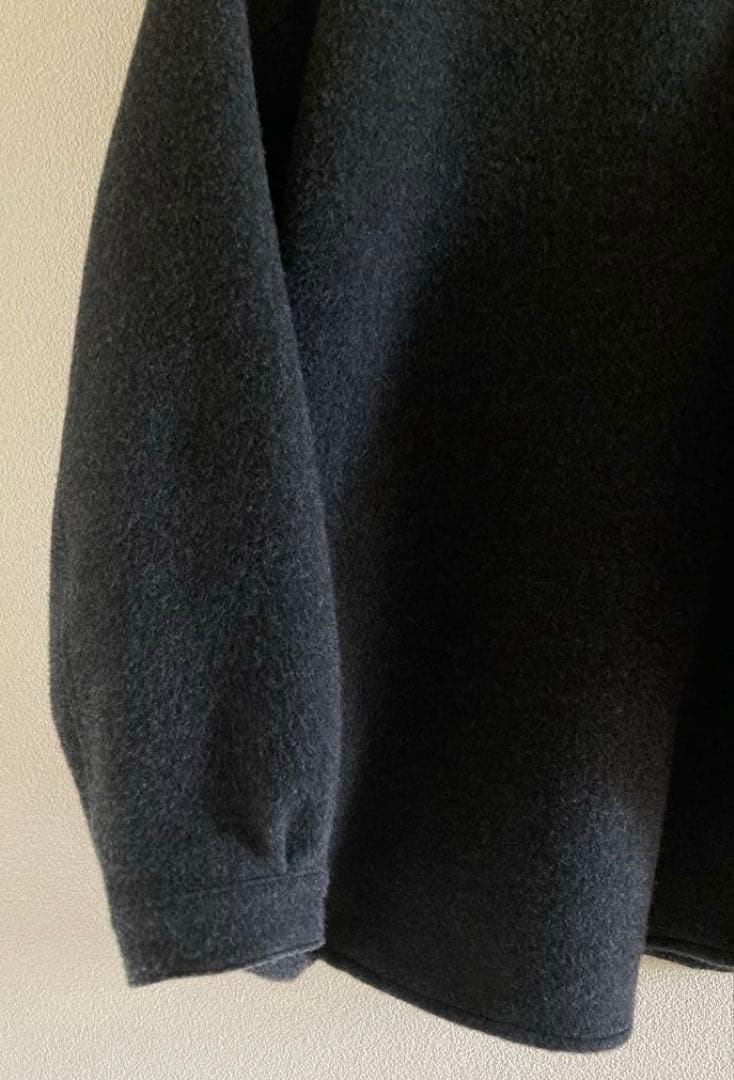 MITTAN SH-108 ウールシルクキャメルシャツ 濃灰 サイズ2