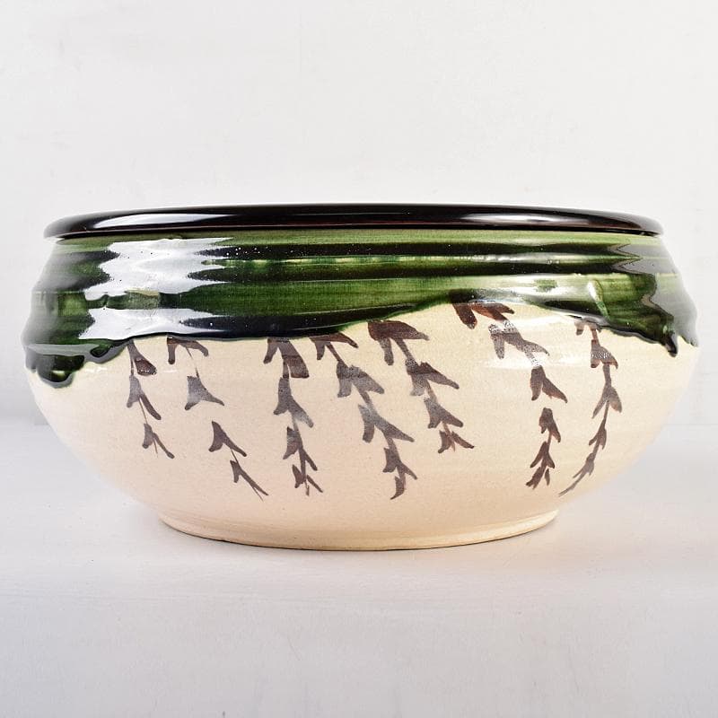 未使用 茶道具 熊谷秀穗作 天然木製 臼型 水指 一燈好写 茶懐石 水差し