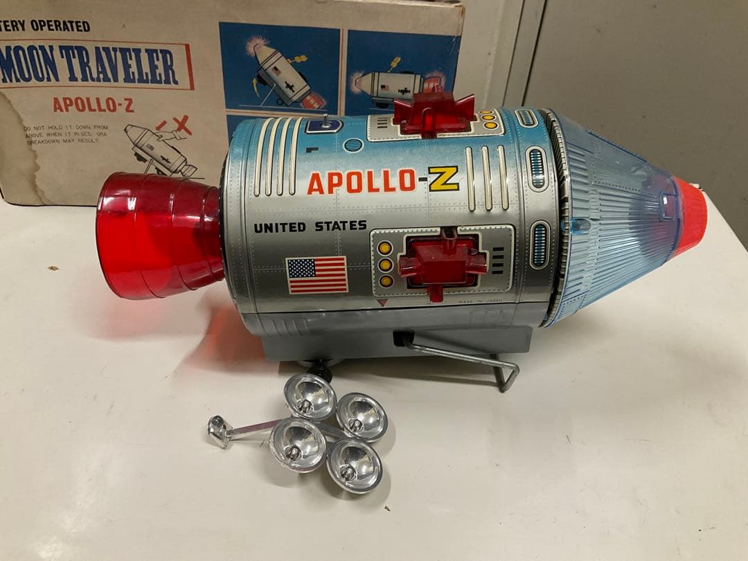 野村トーイ　ムーントラベラー アポロ − Z　日本製　昭和レトロ電動玩具