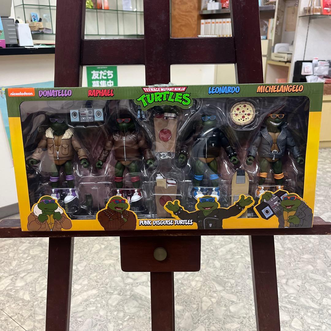 NECA TMNT ミュータントタートルズパンクディスガイズフィギュア4体セット 豆魚雷限定/数量限定】TMNT Cartoon animation/ パンク・タートルズ 7